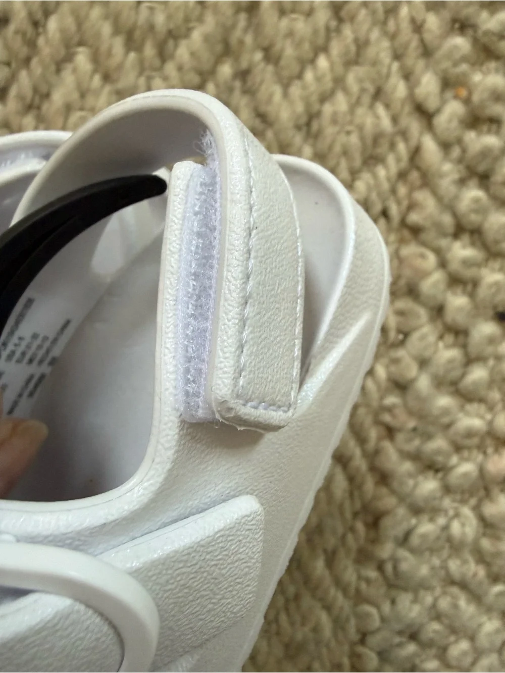 wonder nation White Double-Strap Buckle Kids Sandals 5/6 shimmer nwt